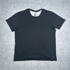 Polo Ralph Lauren T Shirt Mens Large Black Supreme Comfort Pony Logo loungewear